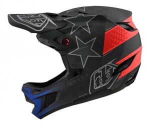 Вело шолом фуллфейс TLD D4 Carbon [Freedom 2.0 Black/Red]