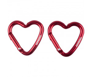 Карабин Munkees 3220 Mini 2 Heart (пара) red