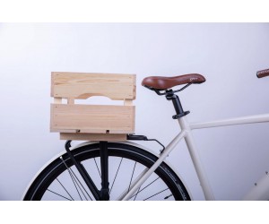 Бокс Racktime Woodpacker на багажник велосипеда деревянный 25 л.