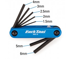 Набір шестигранників Park Tool AWS-10 (1.5mm, 2mm, 2.5mm, 3mm, 4mm, 5mm, 6mm) складаний