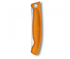 Кухонный нож Victorinox SwissClassic Foldable Paring 11см закругл.нос, волн. (блистер)