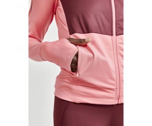 Куртка Craft ADV Charge Jersey Hood Jacket Woman CORAL/TRUFFLE 