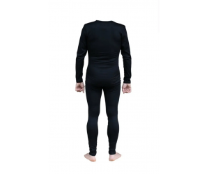 Термобелье мужское Tramp Microfleece комплект (футболка+штаны) black 