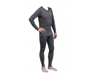 Термобелье мужское Tramp Microfleece комплект (футболка+штаны) grey 
