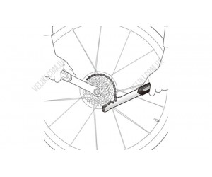 Ключ хлыст для кассеты Topeak Chain Whip/Sprocket Remover, сталь