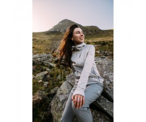 Флис Turbat Peak Wmn vapor grey - светло-серый