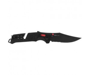Нож складной SOG Trident AT (Black/Red/Partially Serrated)