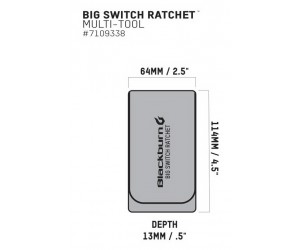 Ключ набор Blackburn Big Switch Ratchet Multi Tool з/чехол 195г