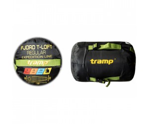 Спальный мешок Tramp Fjord Regular кокон green/grey 