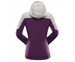 Куртка Alpine Pro IMPECA - бежевый/фиолетовый