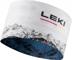 Повязка Leki XC Headband dark denim-white-poppy red