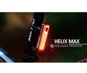 Мигалка задня Moon Helix MAX 250LM вбудований акум, USB TYPE-C кабель, чорна