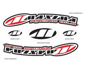 Наклейка Maxima Factory Front MX Fender [Red]