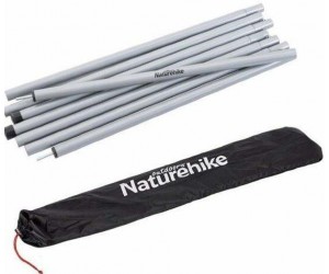 Стойки для тенту стальные оцинкованые Naturehike Steel poles Updated NH20PJ041, 16мм*2.4м, сірі (2 шт)