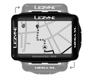 Велокомпьютер Lezyne Mega XL GPS HR/ProSC Loaded Black