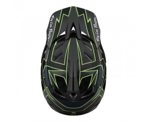 Вело шлем фуллфейс TLD D4 Carbon, [GRAPH GRAY / GREEN]