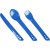 Виделка, ложка, ніж Lifeventure Ellipse Cutlery blue