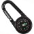 Карабин Munkees 3135 Compass with Thermometer black