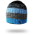 Шапка водонепроникна Dexshell градієнт блакитний