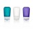 Набор силиконовых бутылочек Humangear GoToob+ 3-Pack Medium clear/purple/teal
