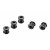 Болты шестеренок пер Fouriers M001 7мм Full CNC алю 10г/5шт черный