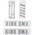 Набор наклеек на раму KINK BMX Titan II Decal Kit серые