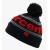 Шапка Ride 100% RISE Cuff Beanie Pom [Black/Red], One Size
