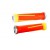 Грипсы ODI AG-1 Signature V2.1 Lock On, Fi. Orange/Fi Yellow w/Silver Clamp, оранжево-желтые с серебристыми замками
