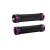 Грипсы ODI Ruffian MTB Lock-On Bonus Pack Black w/Purple Clamps (черные с фиолетовыми замками)
