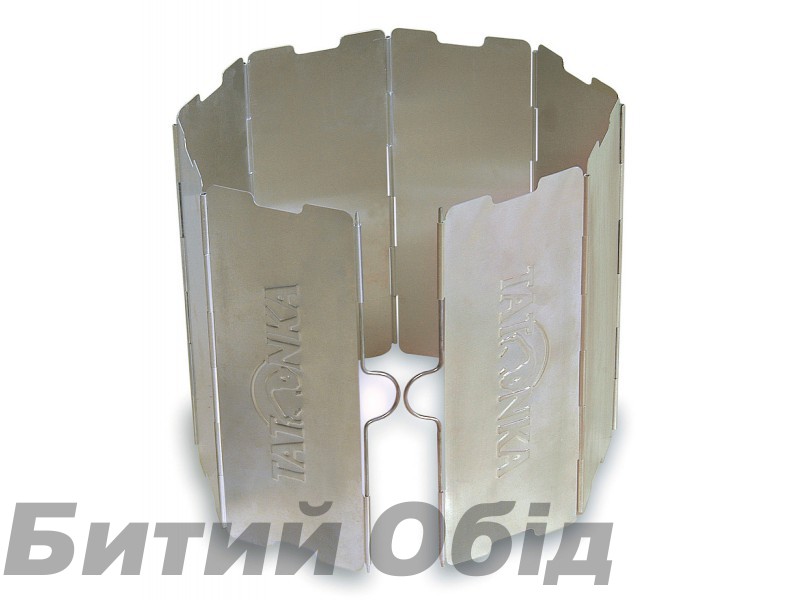 Захист від вітру для пальника Tatonka Faltwindschutz 8tlg (Silver)
