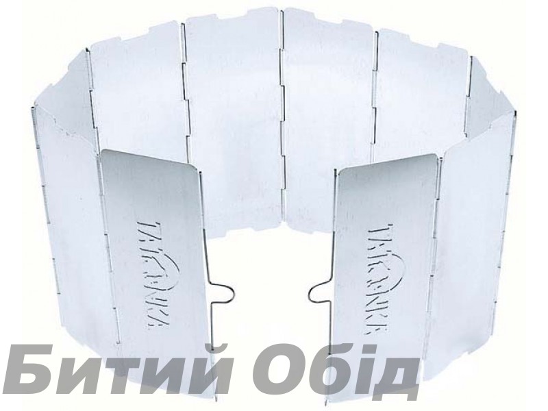 Захист від вітру для пальника Tatonka Faltwindschutz 10tlg (Silver)