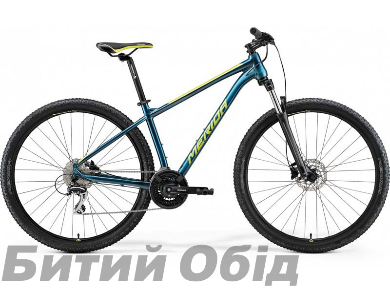 Велосипед MERIDA BIG.NINE 20 TEAL-BLUE(LIME) 2021 год