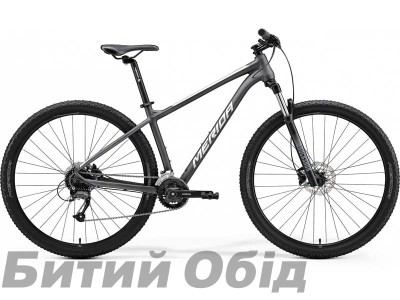 Велосипед MERIDA BIG.NINE 60-2X MATT ANTHRACITE(SILVER) 2021 год