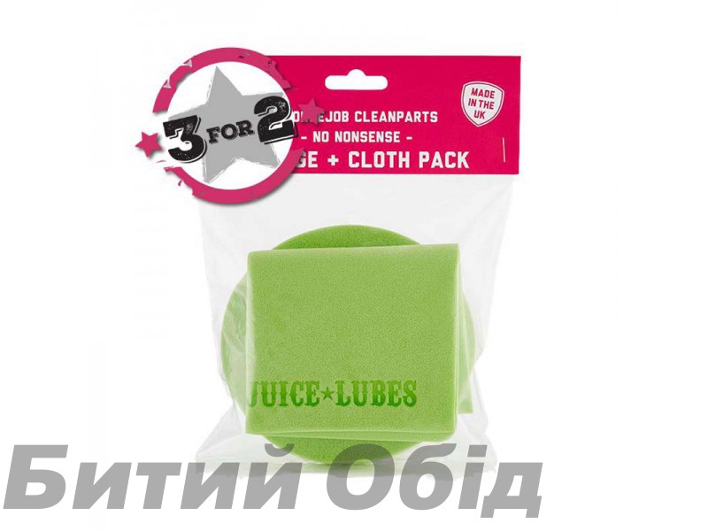 Губка Juice Lubes Sponge + Cloth Pack