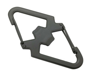 Карабін Munkees 3202 SS Carabiner with Bottle Opener grey