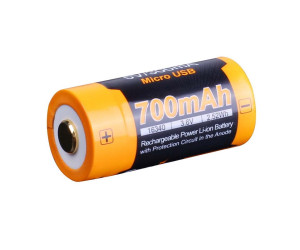 Аккумулятор Fenix 16340  700 UP mAh Li-ion micro usb зарядка