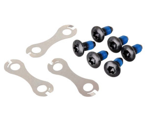 Фиксирующие болты и стопорные шайбы Shimano для монтажа 6-болт. ротора (6шт. комплект)