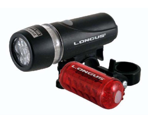 КОМПЛЕКТ: Свет FIVE 5 + 5LED передний Longus 5LED / 4 ф-ции + задний 5LED / 4 ф-ции, черный