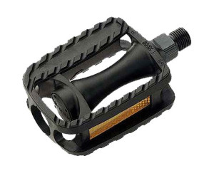 Педалі Longus MTB пластик, дитячі, 1/2 вісь, чорний, світловідбивачі