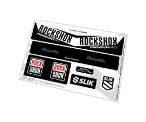 Набір наліпок RockShox KIT Monarch+ RC3/RC3 DB WHT/BLK