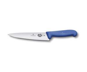 Ніж кухонний Victorinox Fibrox Carving обробний 25 см синій (Vx52002.25)
