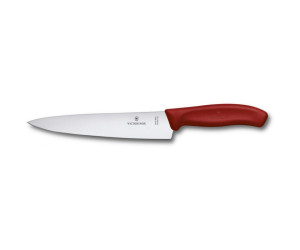 Кухонный нож Victorinox SwissClassic Carving 19см с крас. ручкой (блистер)
