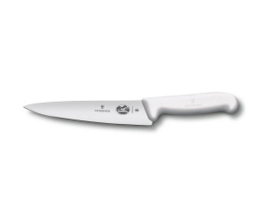 Нож кухонный Victorinox Fibrox Carving разделочный 19 см белый (Vx52007.19)