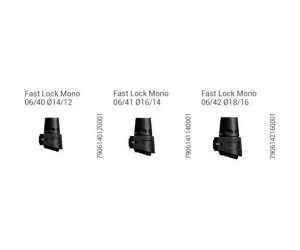 Зажимное соединение Gabel 06/42 Fast Lock Mono Ø18/16 black