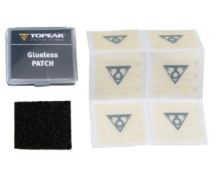 Велоаптечка Topeak Glueless Patch Kit б/клей латки 6шт+наждак+пласт футляр діспл 20кпл