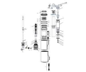 Колба демпфера RockShox DAMPER BODY/RES VIVID AIR R2C B1