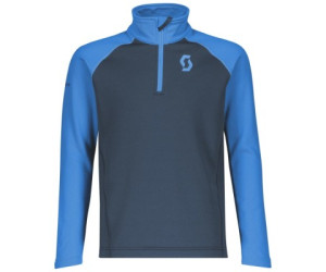 Кофта подростковая SCOTT JR 1/2 ZIP DEFINED LIGHT skydive blue/dark blue 