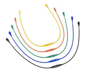 Шнурок Julbo H44 C 881 Silicone cords, Julbo  (black, yellow, blue, orange, green, grey) 6шт