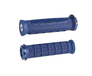 Грипси ODI Elite Pro, V2.1 Lock-On, Navy Blue w/Blue Clamp, сині із синіми замками