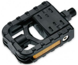 Педаль VP VP-F55 складна, 9/16х20Т, Вісь Steel, корпус чорний Nylon